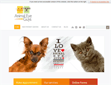 Tablet Screenshot of animaleyeguys.com
